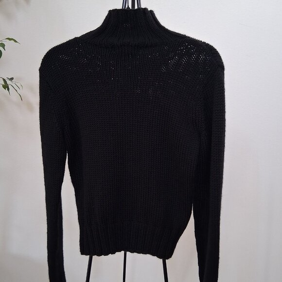 Banana Republic Black 100% Wool Sweater - Picture 5 of 5